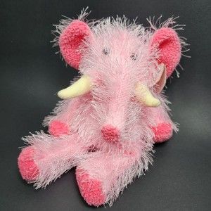 Vintage Ty Punkies Pipsqueak Elephant Pink Punkies Collection Dated 2002